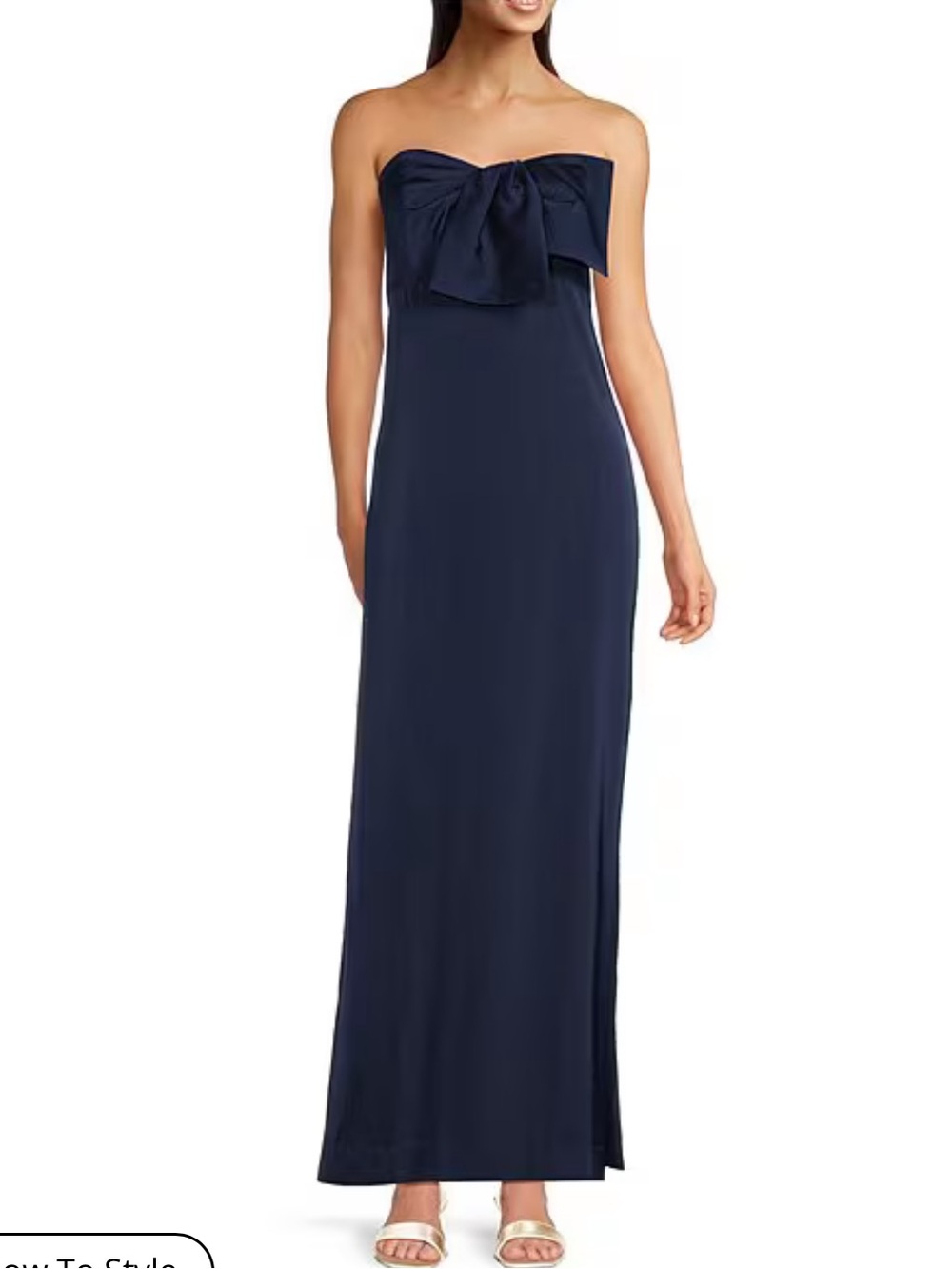 Lilly Pulitzer Carlynn Satin Maxi Bow Dress - Picture 7 of 9